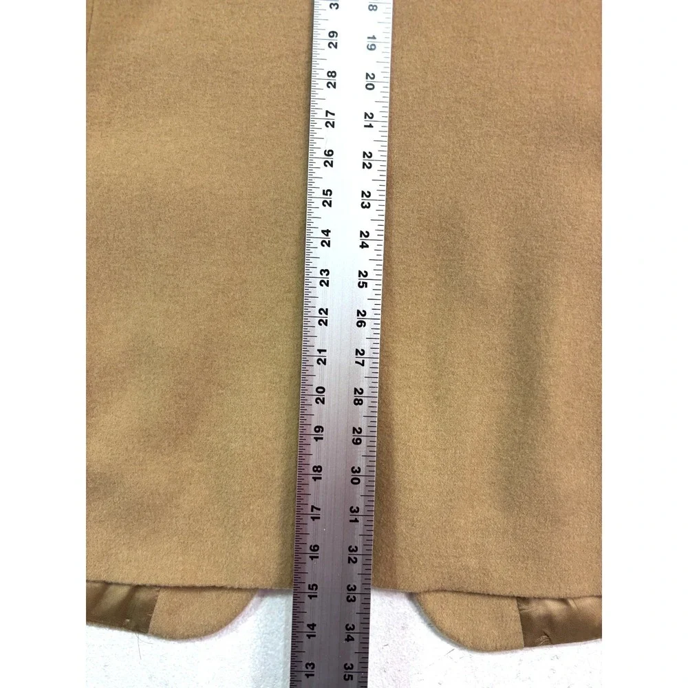 Bill Blass 44L Tan 100% Camel Hair‎ Blazer Jacket Sport Suit Coat USA Classic